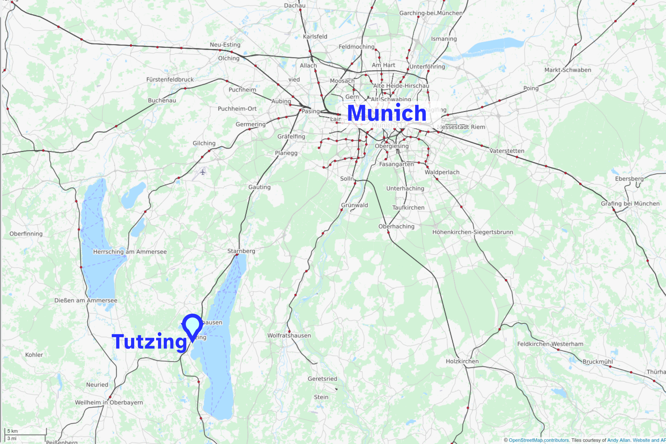 tutzing map